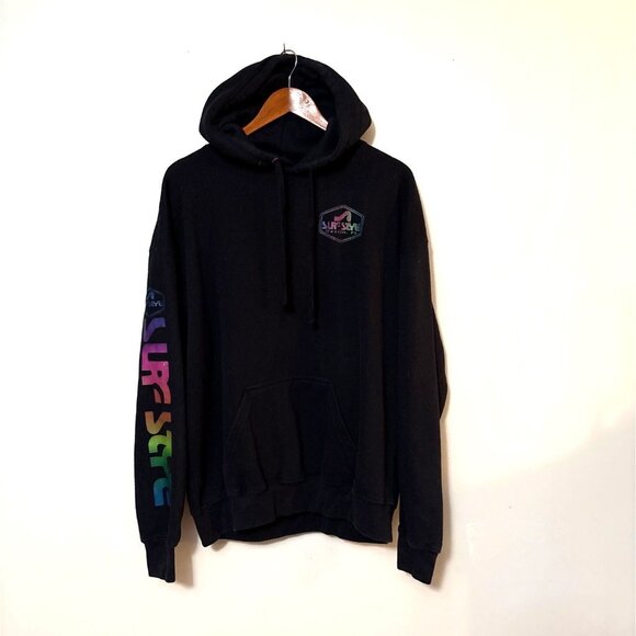 Pacific & Co. Surf Style Destin FL Hoodie X-Large Black Fleece Pullover Kangaroo - Picture 1 of 6